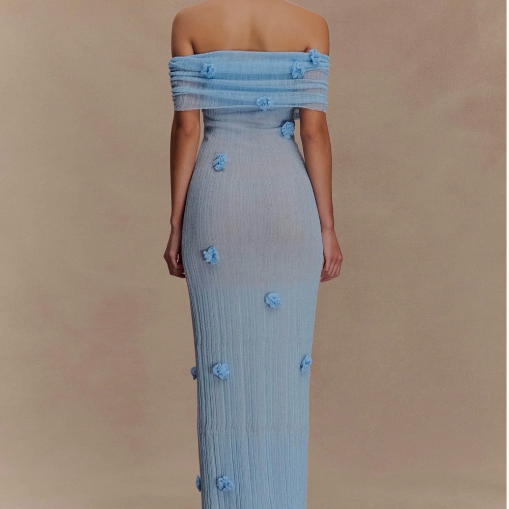 Meshki brynn dress in baby blue - Picture 2 of 9